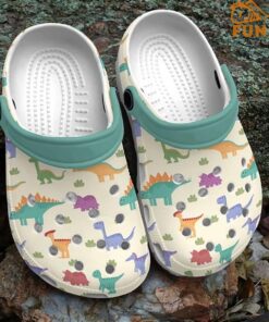 Colorful Dinosaur Pattern Crocs Classic