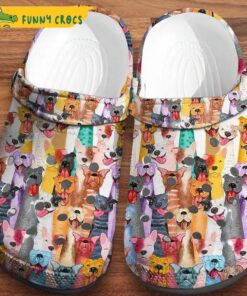 Colorful Dogs Pattern Crocs Sandals