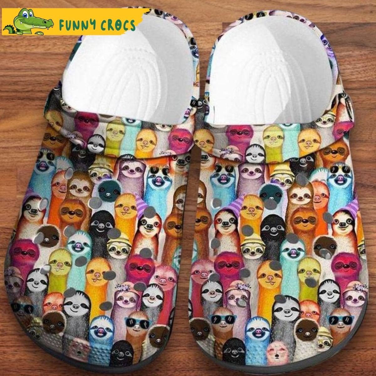 Funny Broken Heart Sloth Crocs Slippers