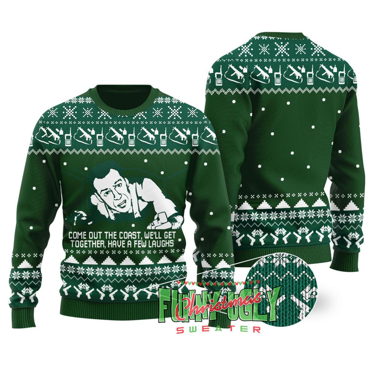 Welcome To The Party Die Hard Christmas Sweater