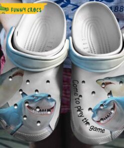 Come To Play The Game Shark Crocs Shoes