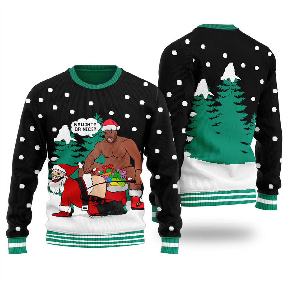 Amusing Santa Barry Wood Funny Christmas Sweaters