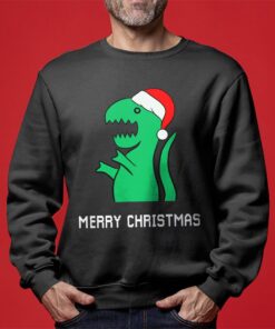 Cool Dinosaur Mens Christmas Sweater