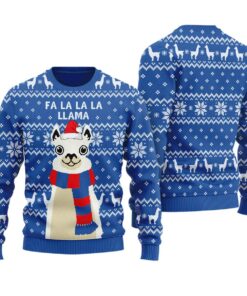 Cool Llama Ugly Xmas Sweater Women