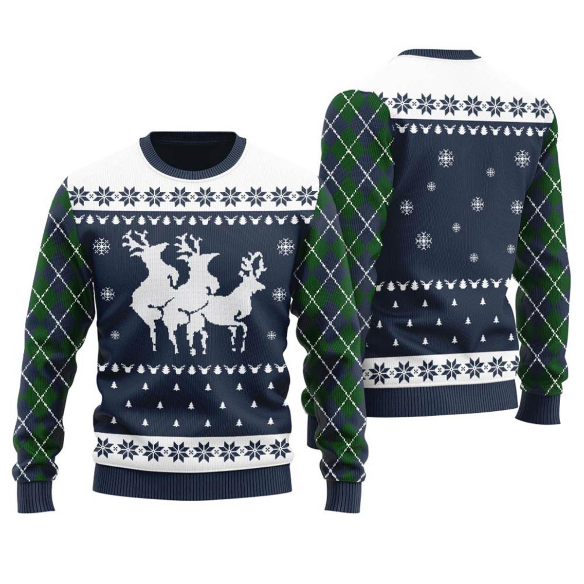 Oh Snap Mens Ugly Christmas Sweater