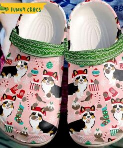 Corgi Puppy Noel Ball Socks Candy Christmas Crocs Slippers