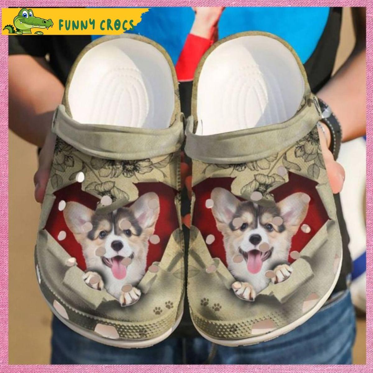 Merry Christmas With Corgi Dog Crocs Slippers