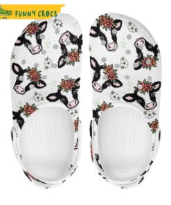 Cow Women Crocs Clog Slippers