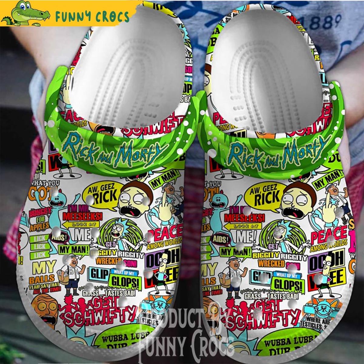 Funny Crazy Scientist Rick And Morty Crocs Shoes