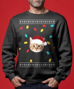 Mens On The Naughty List Custom Dog Ugly Xmas Sweater