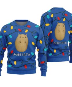 Creative Purrtato Cat Christmas Sweater