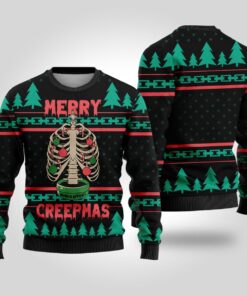 Creepy Christmas Tree Horror Halloween Sweater