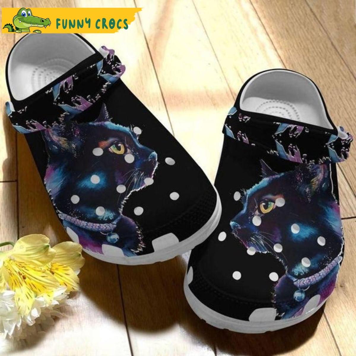 Funny Face Cat Flower Crocs Shoes