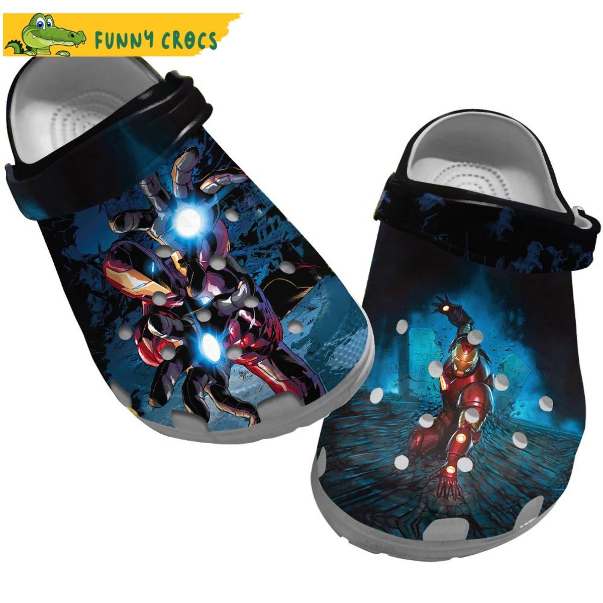 Comic Tony Stark Iron Man Crocs Sandals