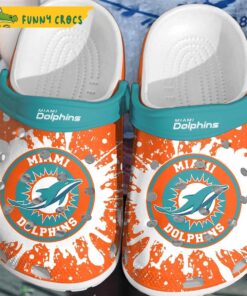 Personalized Miami Dolphins Crocs Sandals