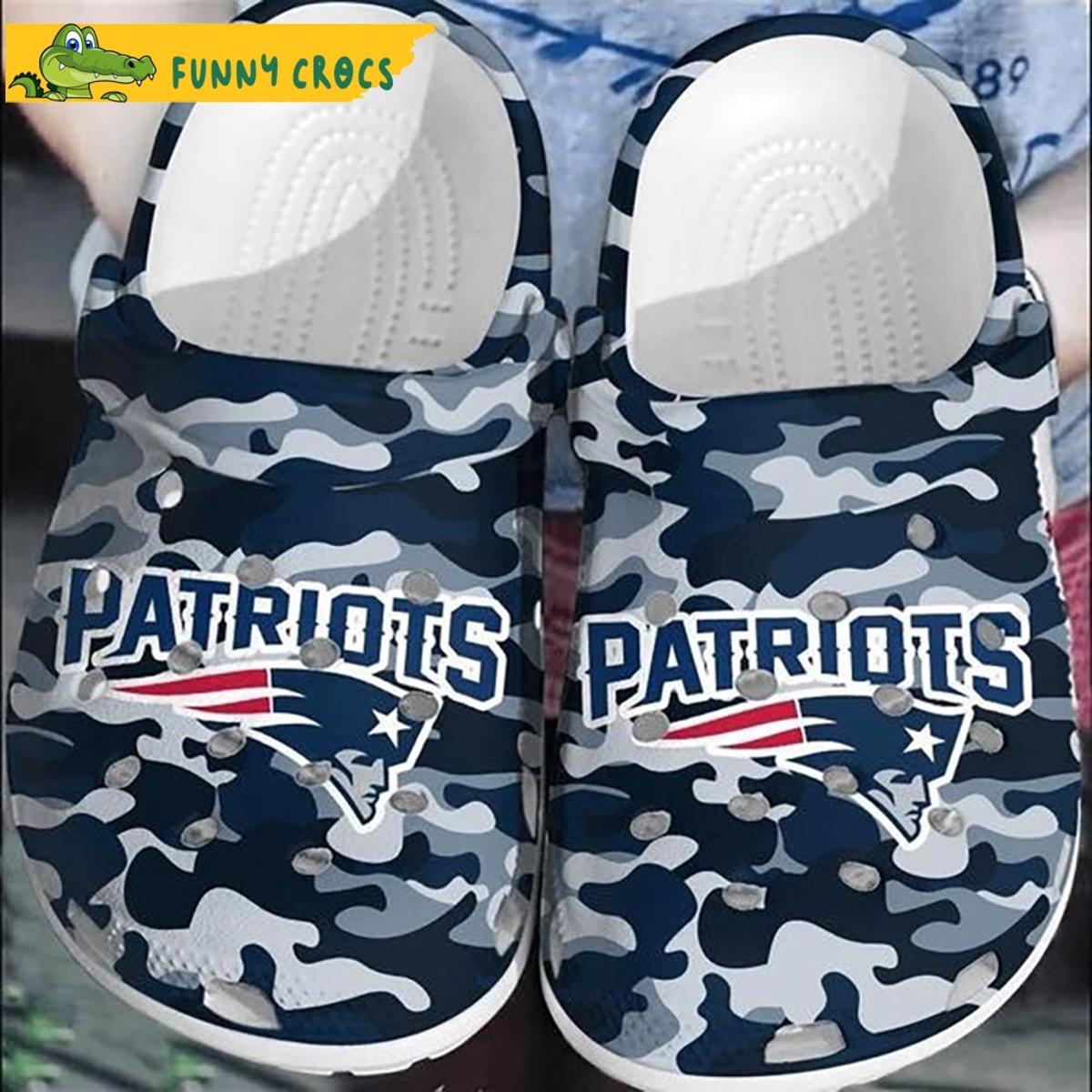 Football Personalized Polka Dots New England Patriots Crocs Clog Shoes