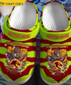 Custom 30th Anniversary Jurassic Park Crocs Shoes