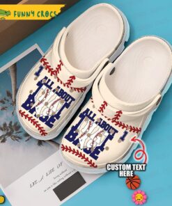 Custom All About Baseball Crocs Clog Shoes