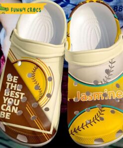 Custom Be The Best You Can Be Baseball Crocs Slippers