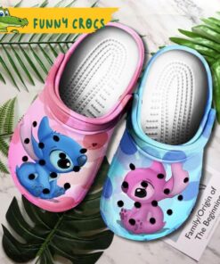 Custom Boy And Girl Stitch Crocs Shoes