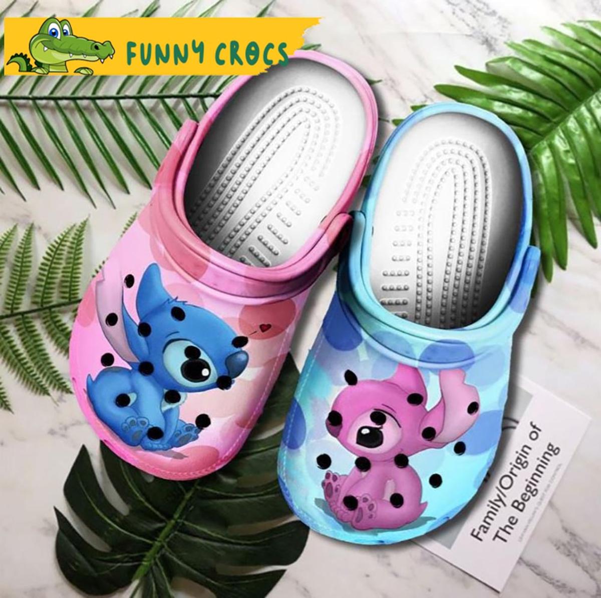 Custom Couple Stitch Crocs Clog Shoes