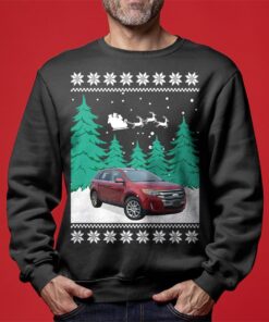 Custom Car Photo Mens Christmas Sweater