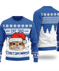 Tacky Custom Cat Christmas Sweater