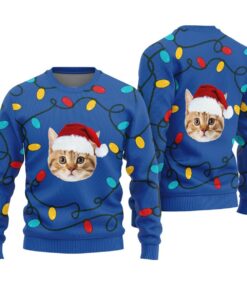 Custom Cat Ugly Christmas Sweater