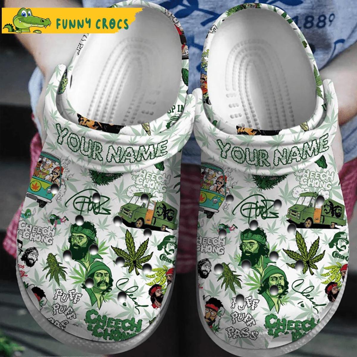 Custom Snoop Dogg Marijuana Cannabis Weed Crocs Shoes