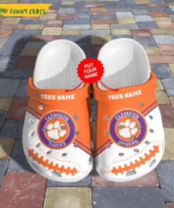 Custom Clemson Tigers Football Ncaa Crocs Slippers