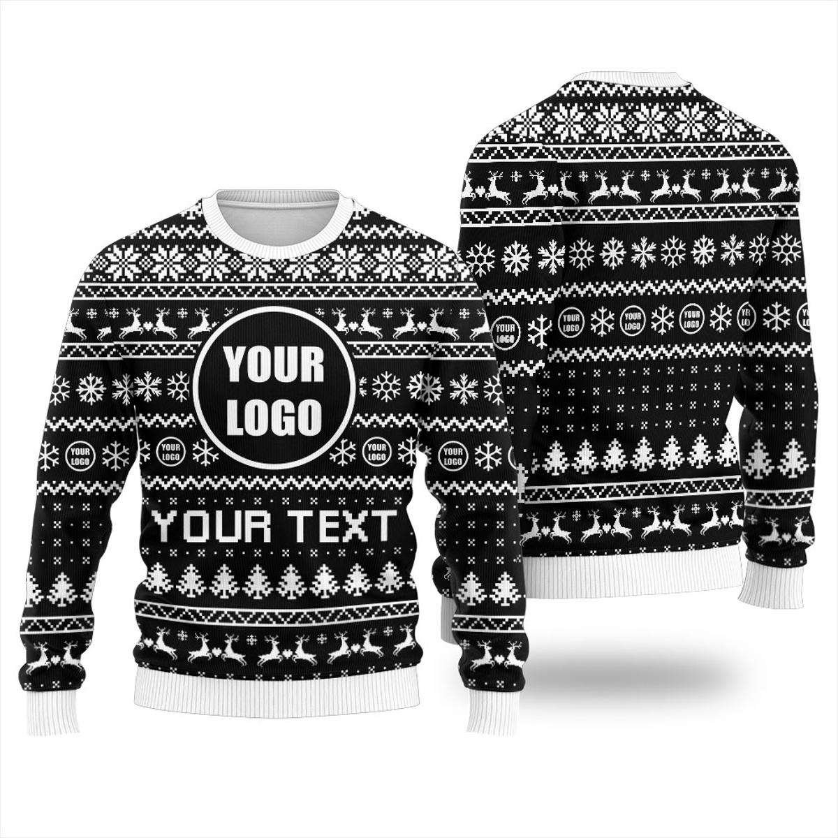 Personalized Your Logo Ugly Sweater