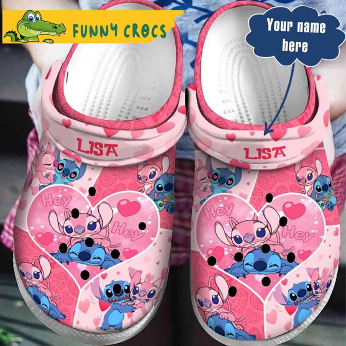 Custom Colorful Stitch Crocs Slippers