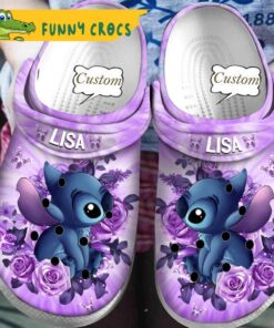 Custom Disney Stitch Pink Crocs Classic