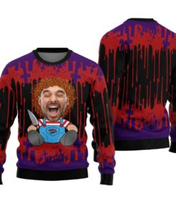 Custom Face Killer Halloween Costume Sweater