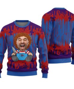 Custom Face Killer Halloween Ugly Sweater