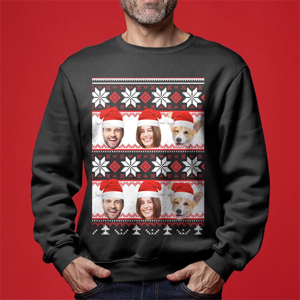 Custom Name Family Christmas Sweater