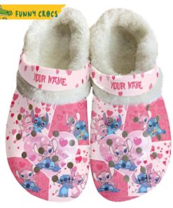 Custom Fleece Couple Stitch Crocs Clog