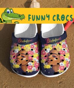 Custom Flower Black Girl Thanksgiving Crocs Clog Shoes