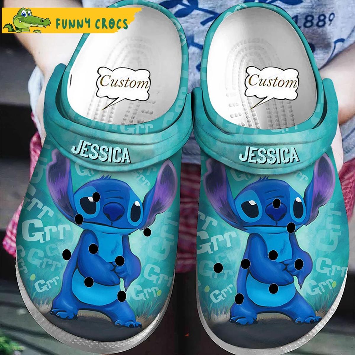 Custom My Love Stitch Crocs Sandals