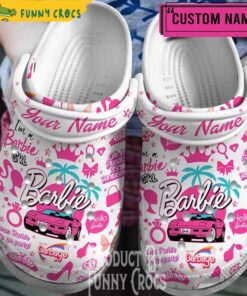 Custom Margot Robbie Barbie Crocs Clog Shoes