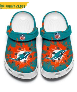 Custom Miami Dolphins Nfl Crocs Clog Shoes