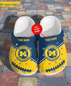 Custom Michigan Wolverines Football Ncaa Crocs Slippers