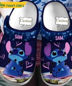 Custom My Love Stitch Crocs Sandals