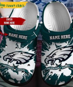 Custom Name American Eagles Ncaa Football Crocs Clog