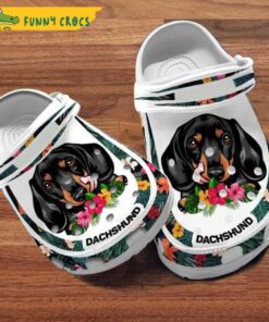 Custom Name Dachshund Dog Crocs Clog Shoes