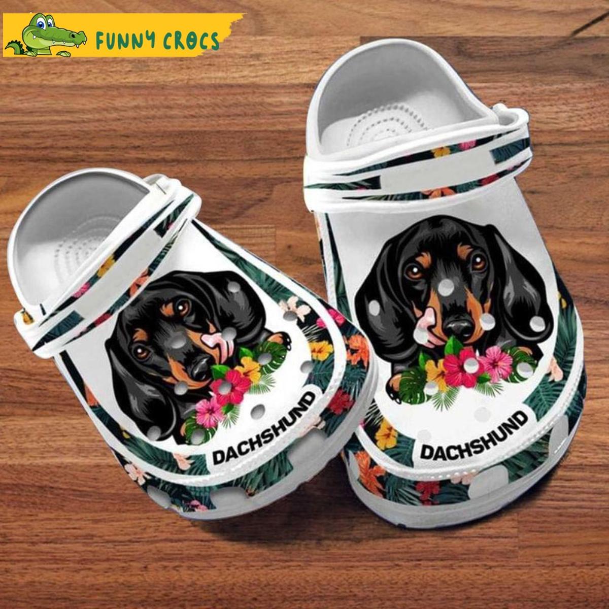 Customized Love Dachshund Dog Crocs Slippers