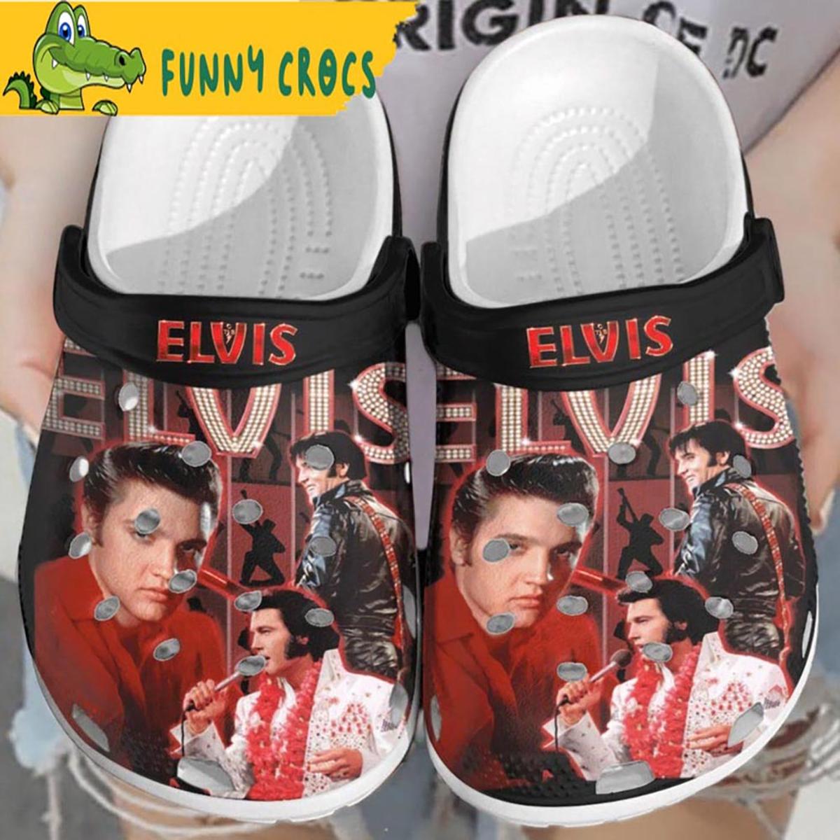 Customized Just A Girl Elvis Crocs Shoes