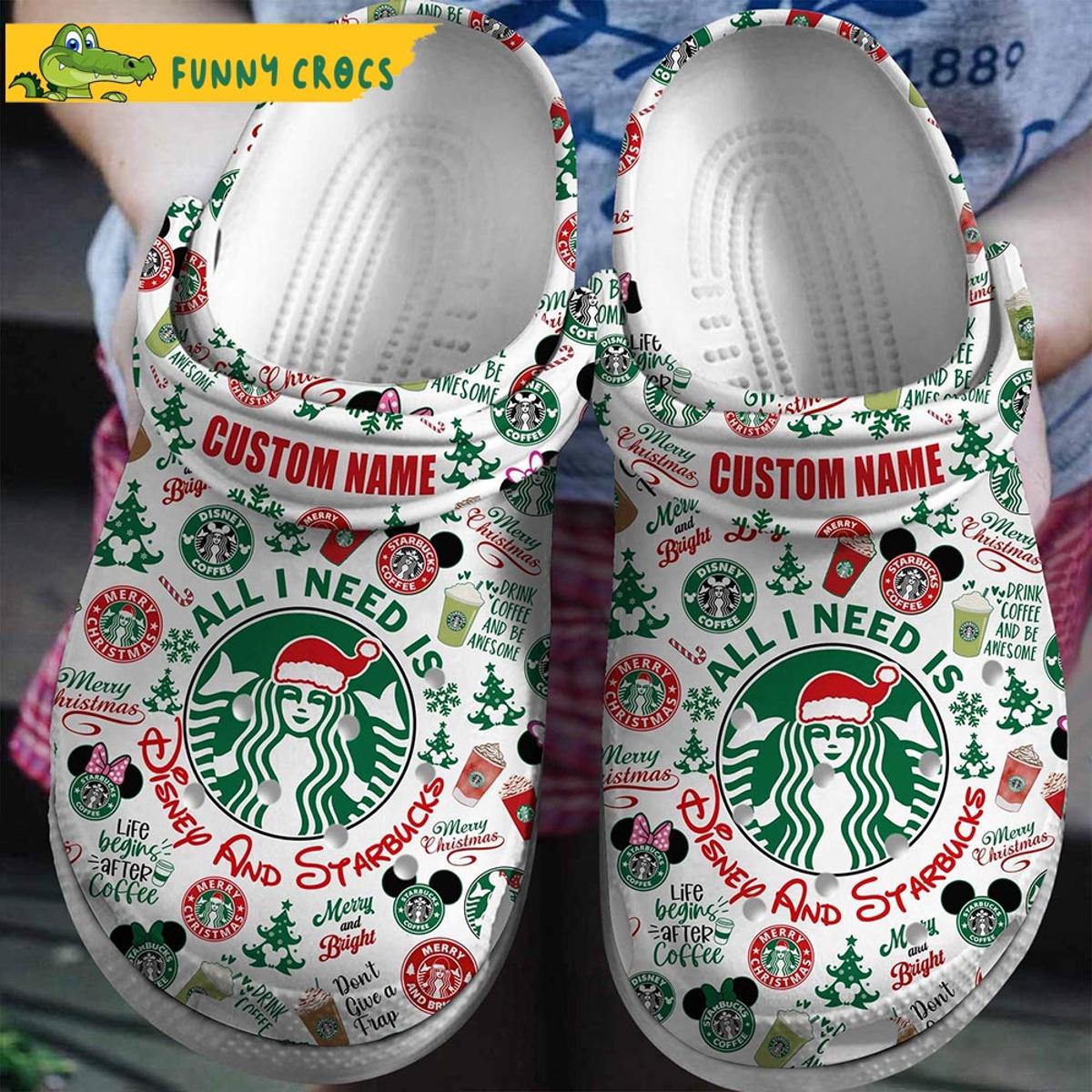 Baby Yoda Starbucks Crocs Clogs