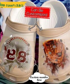 Custom Number And Name Baseball Crocs Classic