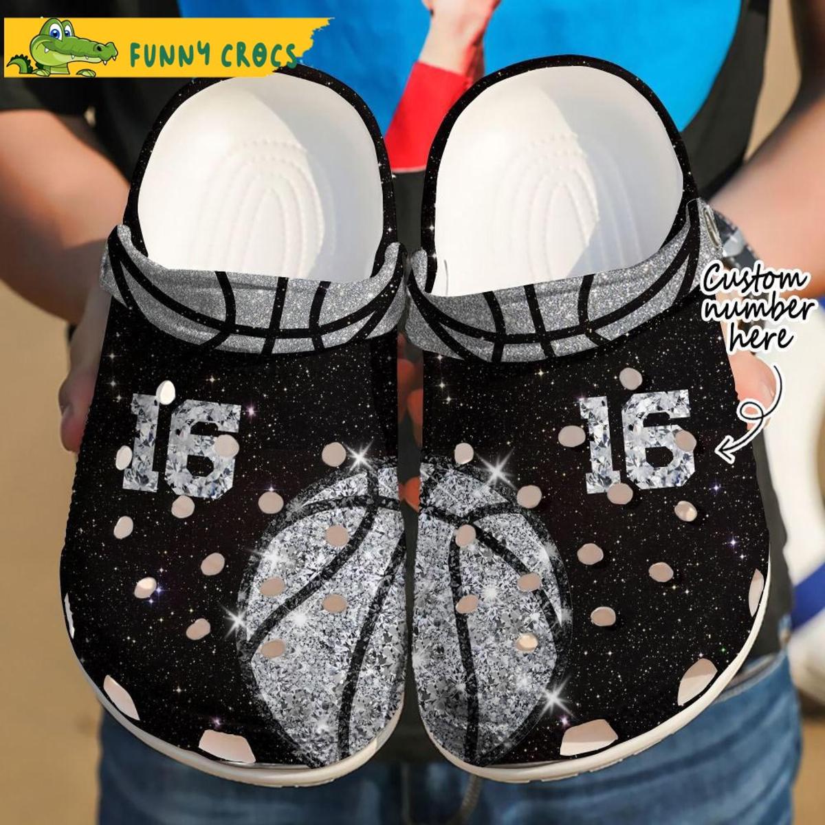 Customized Number 23 Basketball Crocs Sandals